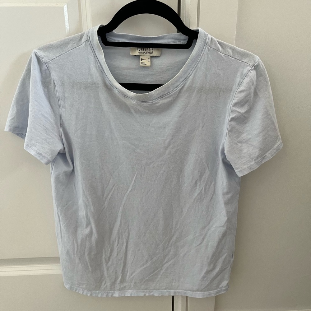 Forever 21 Light Blue T-shirt